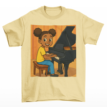 Black Girl Piano T-Shirt – Celebrate Music, Talent, and Representation