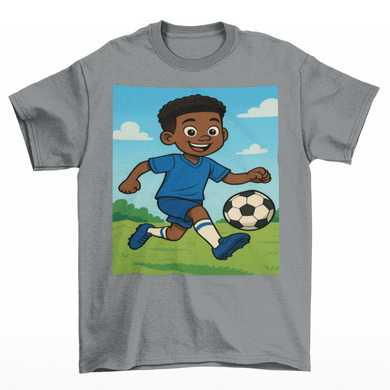 Amazing Boys Soccer T-Shirt (African American Boy / Black Boy)