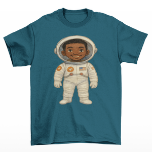 African American Boy Astronaut (Black Boy Astronaut) T-Shirt