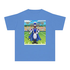 Youth - HBCU Drum Major T-Shirt (Blue, White and Red)
