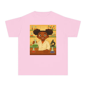 African American Girl Scientist T-Shirt (Black Girl Scientist)