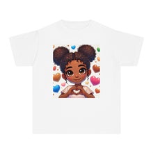 Youth - Heart Hands Midweight T-Shirt (African American / Black Girl)