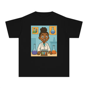 African American Girl Scientist T-Shirt (Black Girl Scientist)