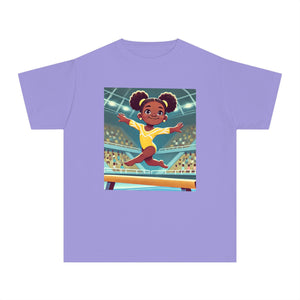 Youth - Incredible Girls Gymnastics T-Shirt (African American / Black Girl)