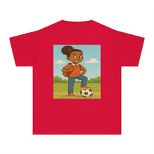 Back to School Soccer Student Athlete T-Shirt (African American / Black Girl)