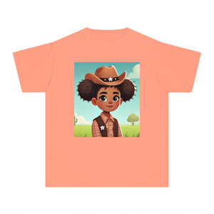 Youth - Cowgirl T-shirt (African American Cowgirl / Black Cowgirl)