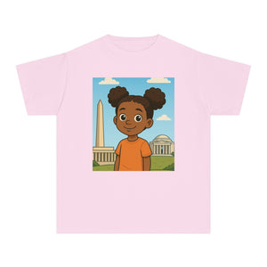 Washington DC Kids T-Shirt (African American / Black Girl)
