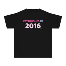 Back to School "Established in 2016" Age, Birthday, Grade, Girls T-shirt
