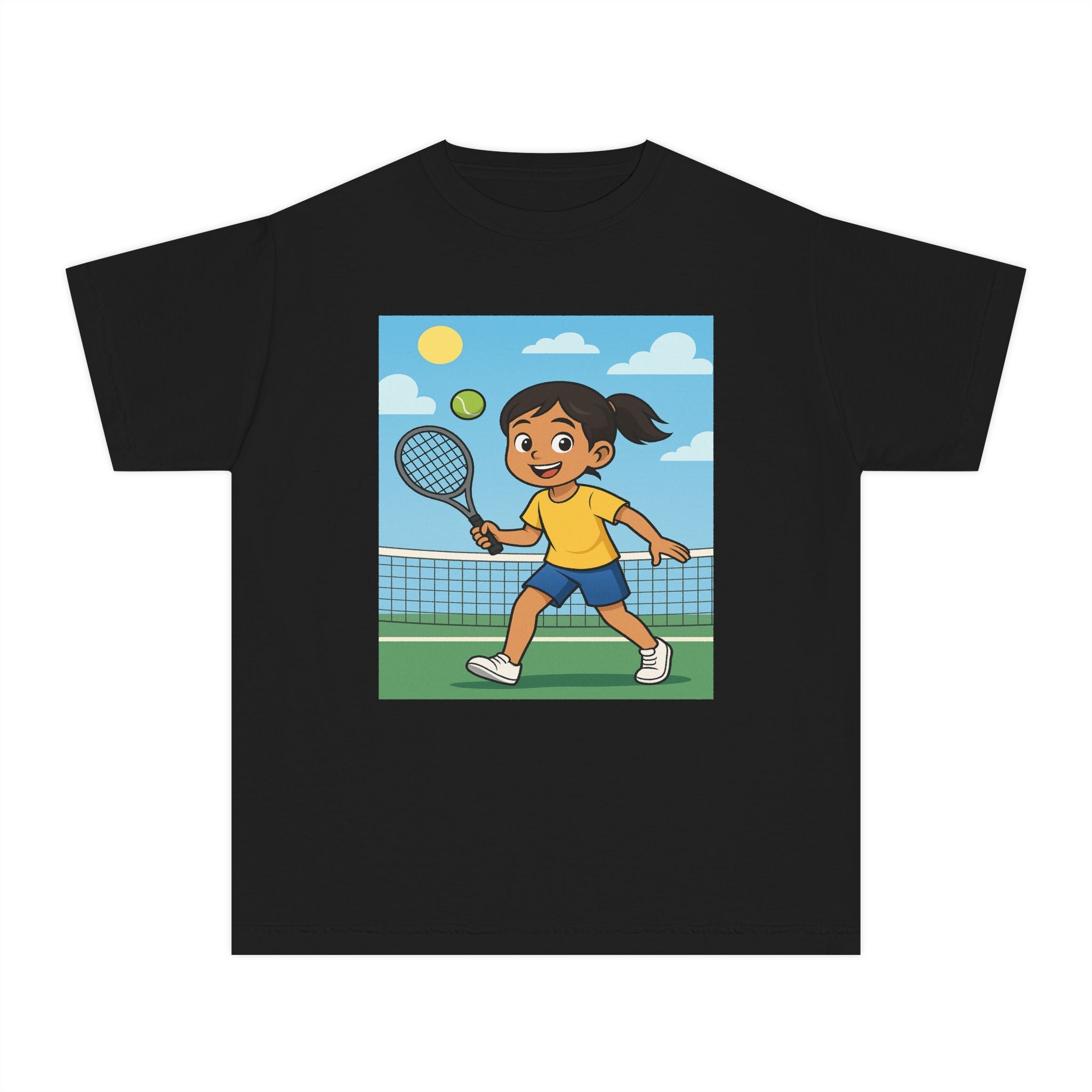 Asian American Tennis T-Shirt for Girls
