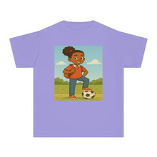 Back to School Soccer Student Athlete T-Shirt (African American / Black Girl)