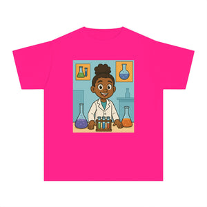 African American Girl Scientist T-Shirt (Black Girl Scientist)