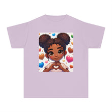 Youth - Heart Hands Midweight T-Shirt (African American / Black Girl)