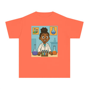 African American Girl Scientist T-Shirt (Black Girl Scientist)