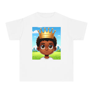 Youth - Young King Midweight T-Shirt (African American / Black Boy)