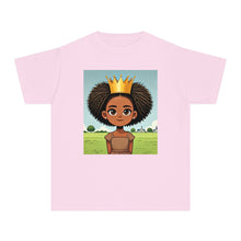 Youth - Young Princess Midweight T-Shirt (African American / Black Girl)