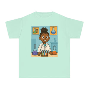 African American Girl Scientist T-Shirt (Black Girl Scientist)