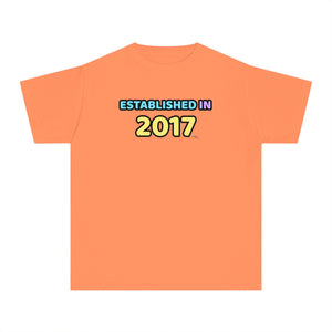 Back to School "Established in 2017" Age, Birthday, Grade, Girls T-shirt
