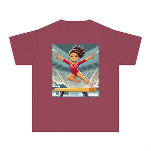 Youth - Amazing Girls Gymnastics T-Shirt (Latina / Hispanic Girl)