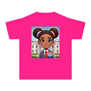 Youth - Future President Midweight Tee (African American / Black Girl)