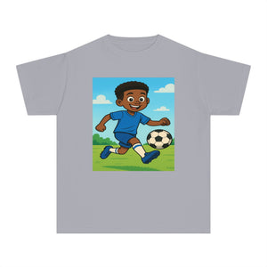Amazing Boys Soccer T-Shirt (African American Boy / Black Boy)