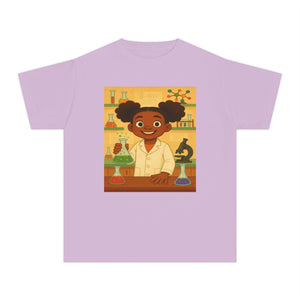 African American Girl Scientist T-Shirt (Black Girl Scientist)