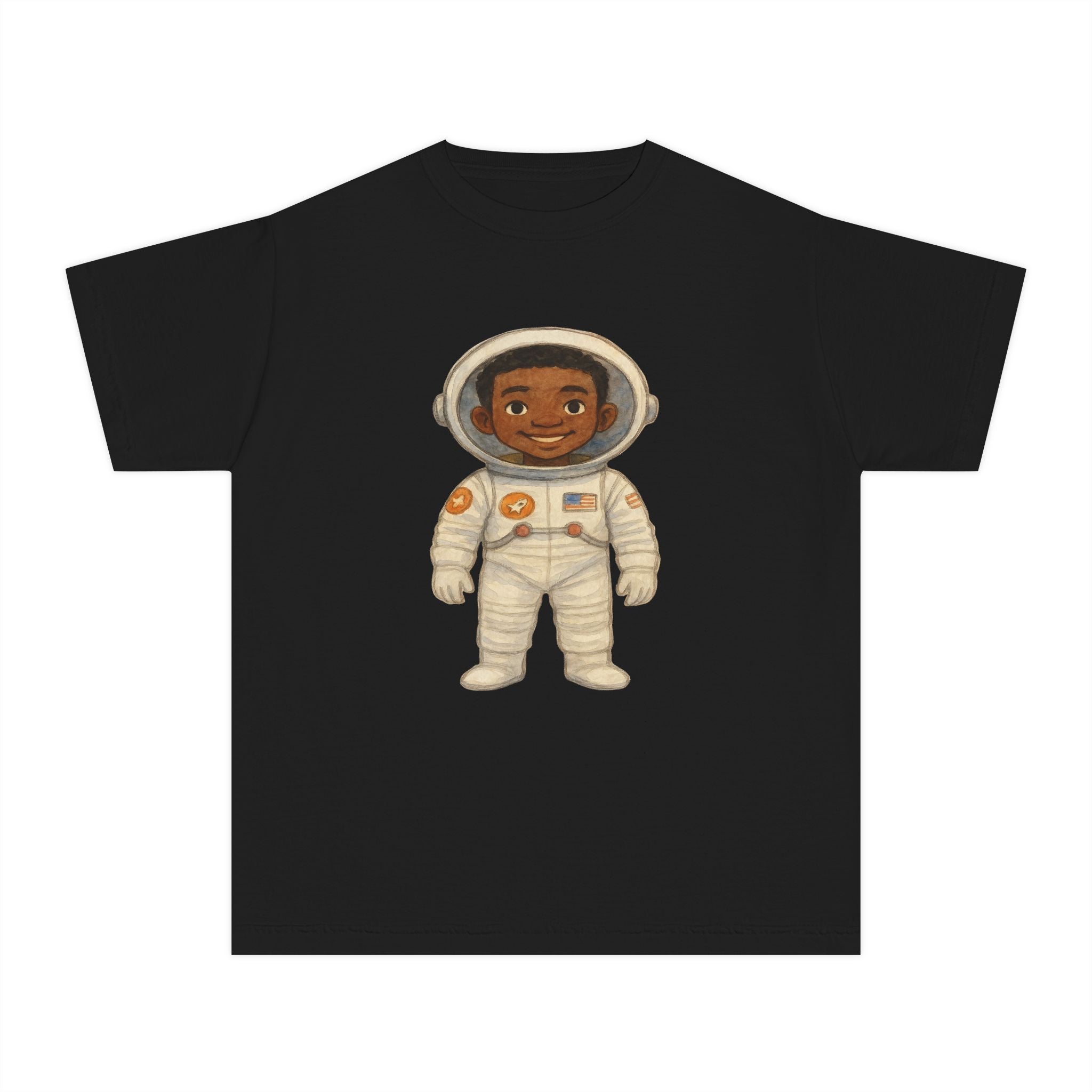 African American Boy Astronaut (Black Boy Astronaut) T-Shirt