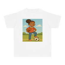 Back to School Soccer Student Athlete T-Shirt (African American / Black Girl)