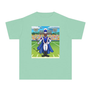 Youth - HBCU Drum Major T-Shirt (Blue, White and Red)
