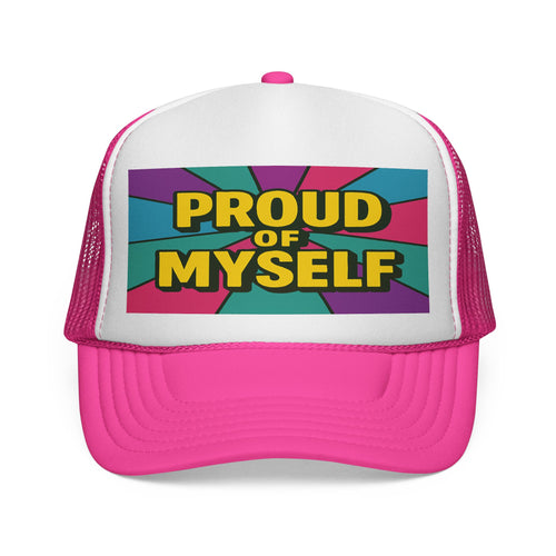 PROUD OF MYSELF Affirmation Trucker Hat for Kids (One Size Fits Most Children)