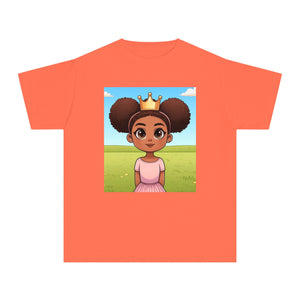 Youth - Young Queen Midweight T-Shirt (African American / Black Girl)