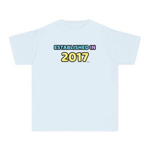 Back to School "Established in 2017" Age, Birthday, Grade, Girls T-shirt