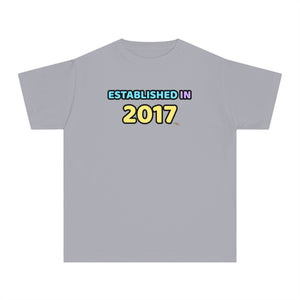 Back to School "Established in 2017" Age, Birthday, Grade, Girls T-shirt
