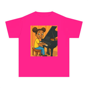 Black Girl Piano T-Shirt – Celebrate Music, Talent, and Representation