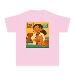 Hispanic Veterinarian T-Shirt for GIrl (Latina Veterinarian)
