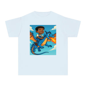 Fire Dragon T-Shirt for Boys (African American Boy / Black Boy)