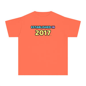 Back to School "Established in 2017" Age, Birthday, Grade, Girls T-shirt
