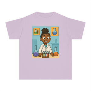 African American Girl Scientist T-Shirt (Black Girl Scientist)