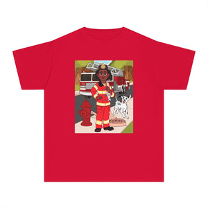 Fireman T-Shirt for Boys (African American Boy / Black Boy)
