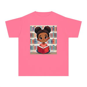 Youth - Young Reader Midweight T-Shirt (African American / Black Girl)