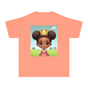 Youth - Young Amazing Queen Midweight T-Shirt (African American / Black Girl)