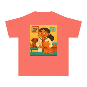 Hispanic Veterinarian T-Shirt for GIrl (Latina Veterinarian)