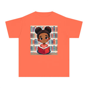 Youth - Young Reader Midweight T-Shirt (African American / Black Girl)