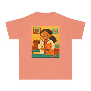 Hispanic Veterinarian T-Shirt for GIrl (Latina Veterinarian)