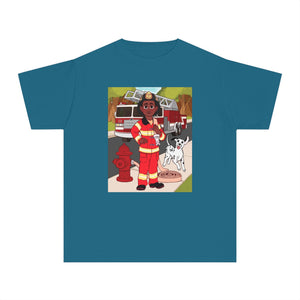Fireman T-Shirt for Boys (African American Boy / Black Boy)