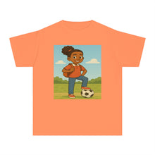 Back to School Soccer Student Athlete T-Shirt (African American / Black Girl)