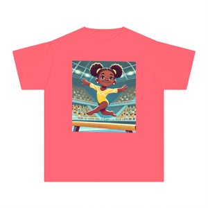 Youth - Incredible Girls Gymnastics T-Shirt (African American / Black Girl)