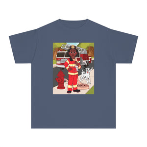 Fireman T-Shirt for Boys (African American Boy / Black Boy)