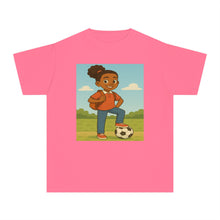 Back to School Soccer Student Athlete T-Shirt (African American / Black Girl)