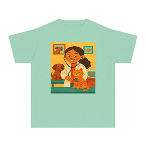 Hispanic Veterinarian T-Shirt for GIrl (Latina Veterinarian)