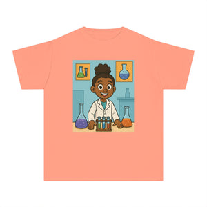 African American Girl Scientist T-Shirt (Black Girl Scientist)